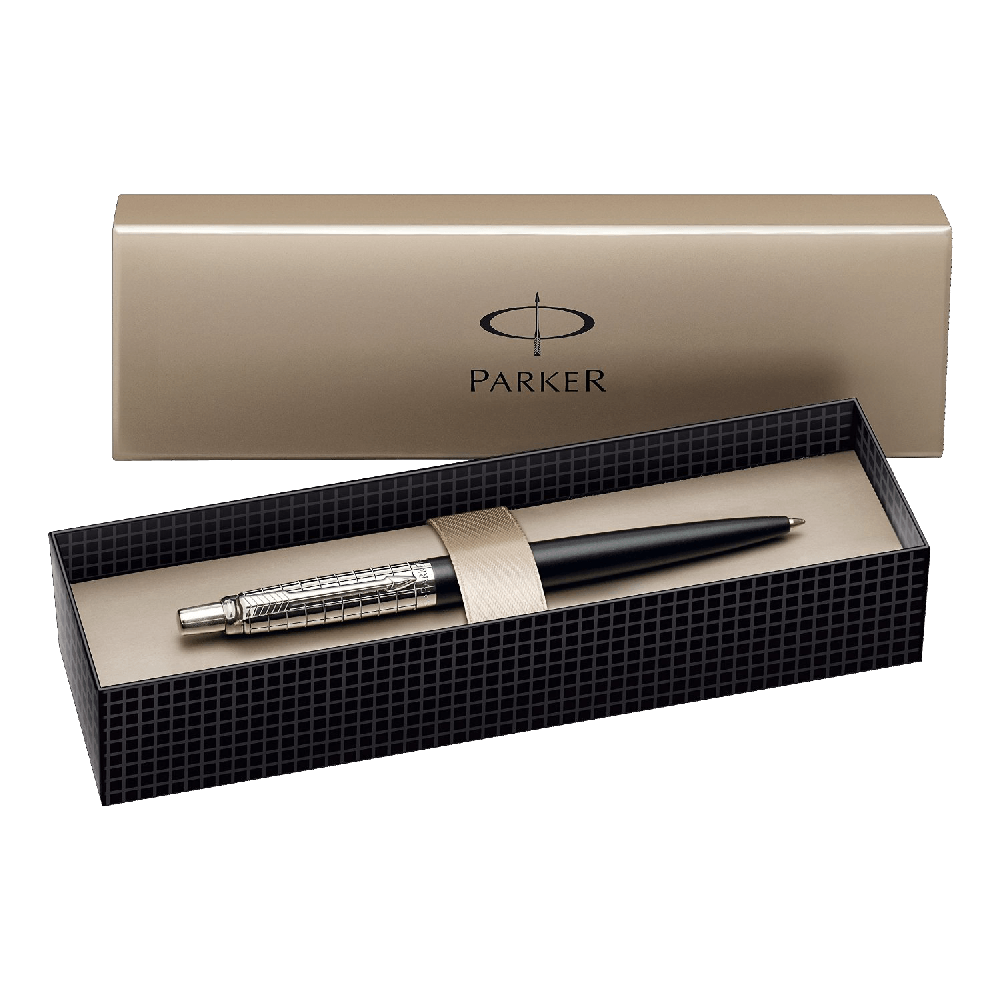 Parker-Jotter-Red-Chrome-Trim-Ball-Pen-Gift-Boxed